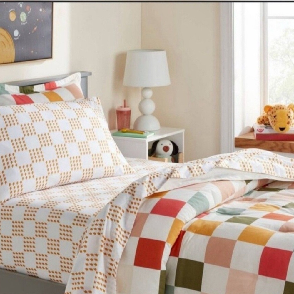 NEW Microfiber Full Sheet Set - Pillowfort Lightening Bolt 3-Piece - Picture 2 of 3